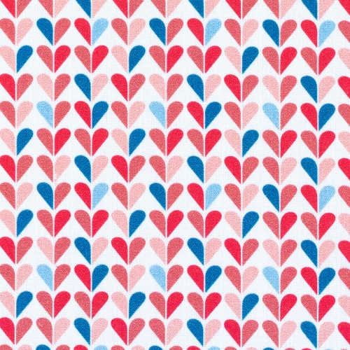 Swafing Baumwolle - Herzen - Weiß